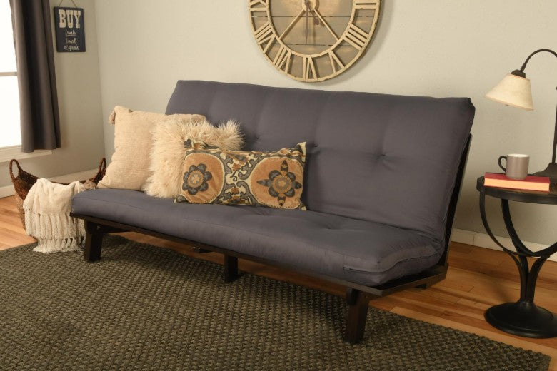 KDcarset Full Armless Carson Futon with Mattress - The Futon Store