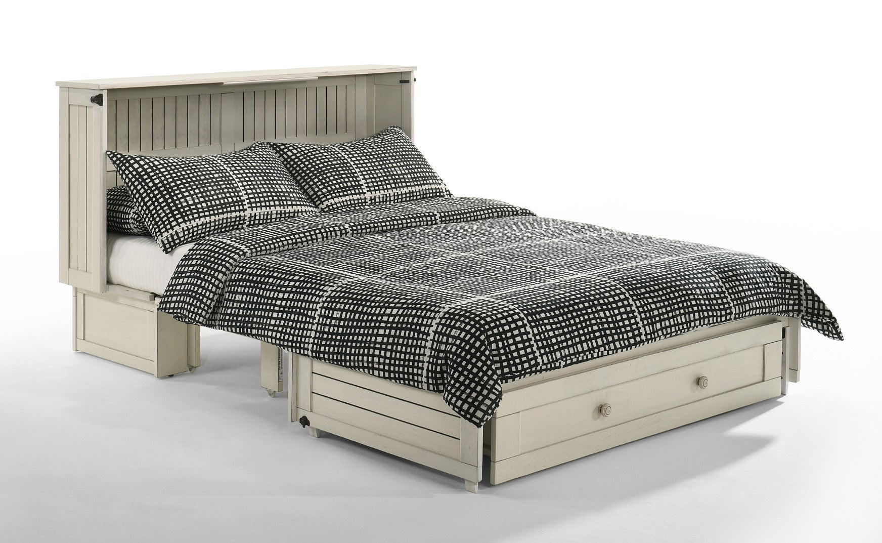 Night & Day Daisy Queen Murphy Cabinet Bed Vintage White