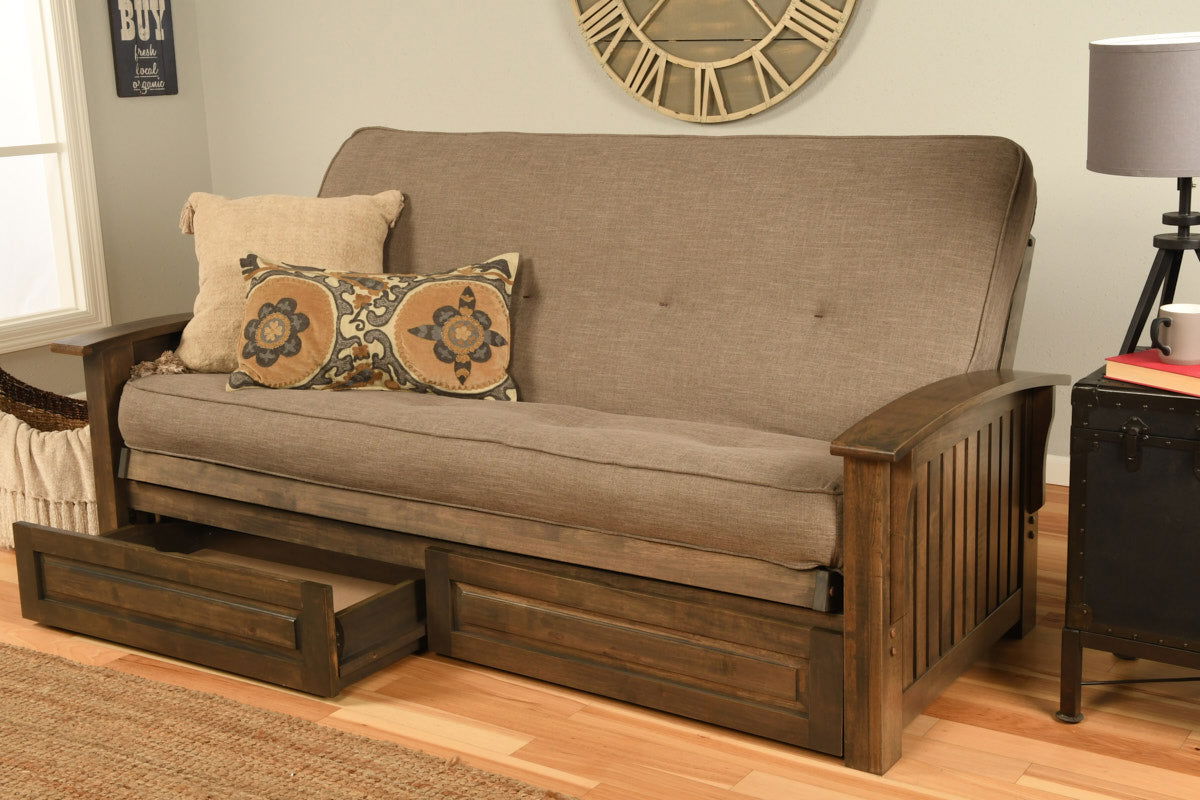 KDwashrw Full Washington Futon with Mattress - The Futon Store