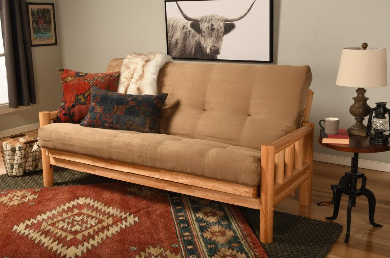 KDlodgeset Lodge Full Pole Futon with Mattress - The Futon Store