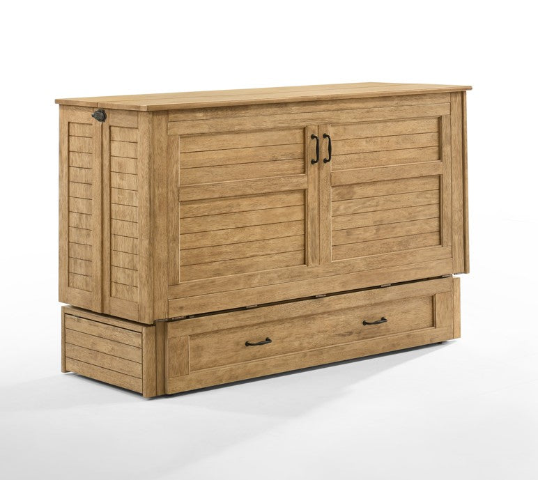 Poppy Queen Harvest Brown Cabinet Bed - The Futon Store