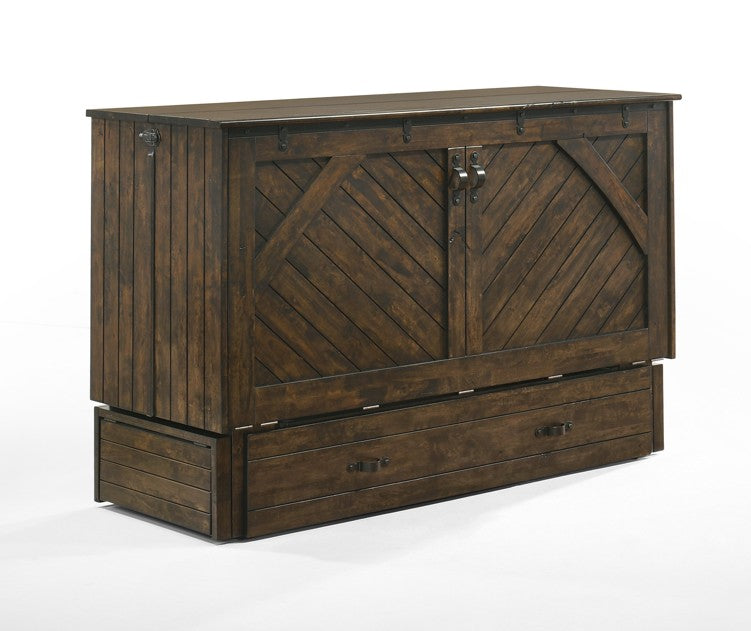 Ranchero Queen Wildwood Brown Cabinet Bed - The Futon Store