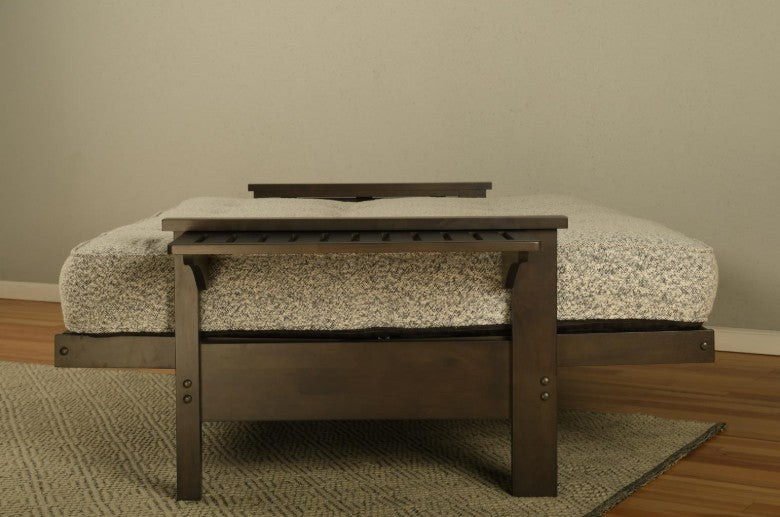 Alamosa Full Futon Graystone Finish with Mattress - The Futon Store 