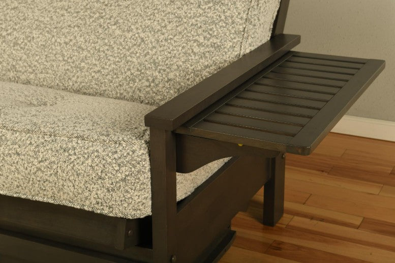 Alamosa Full Futon Graystone Finish with Mattress - The Futon Store 
