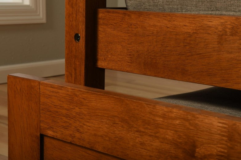 Boho Twin Daybed with Trundle  Barbados Finish - The Futon Store 