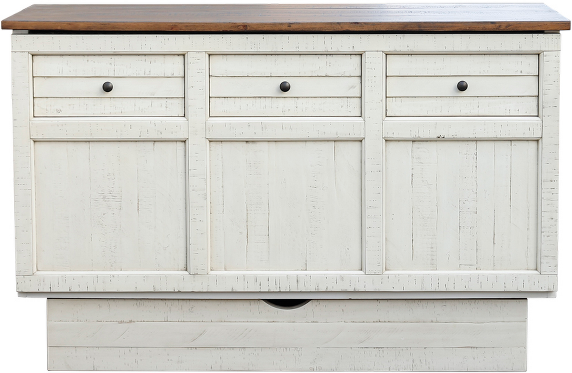 Cottage Creek Brockton Queen Murphy Cabinet Bed 2-Tone Finish - The Futon Store 