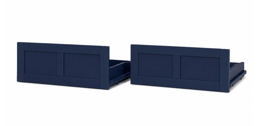 Twin Over Full Navy Bunk Bed + Options - The Futon Store 