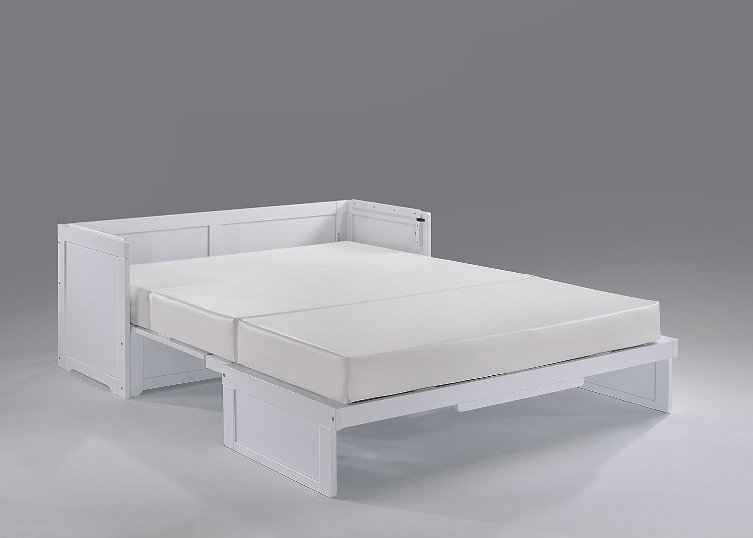 Murphy Cube 2 Queen White Cabinet Bed - The Futon Store 