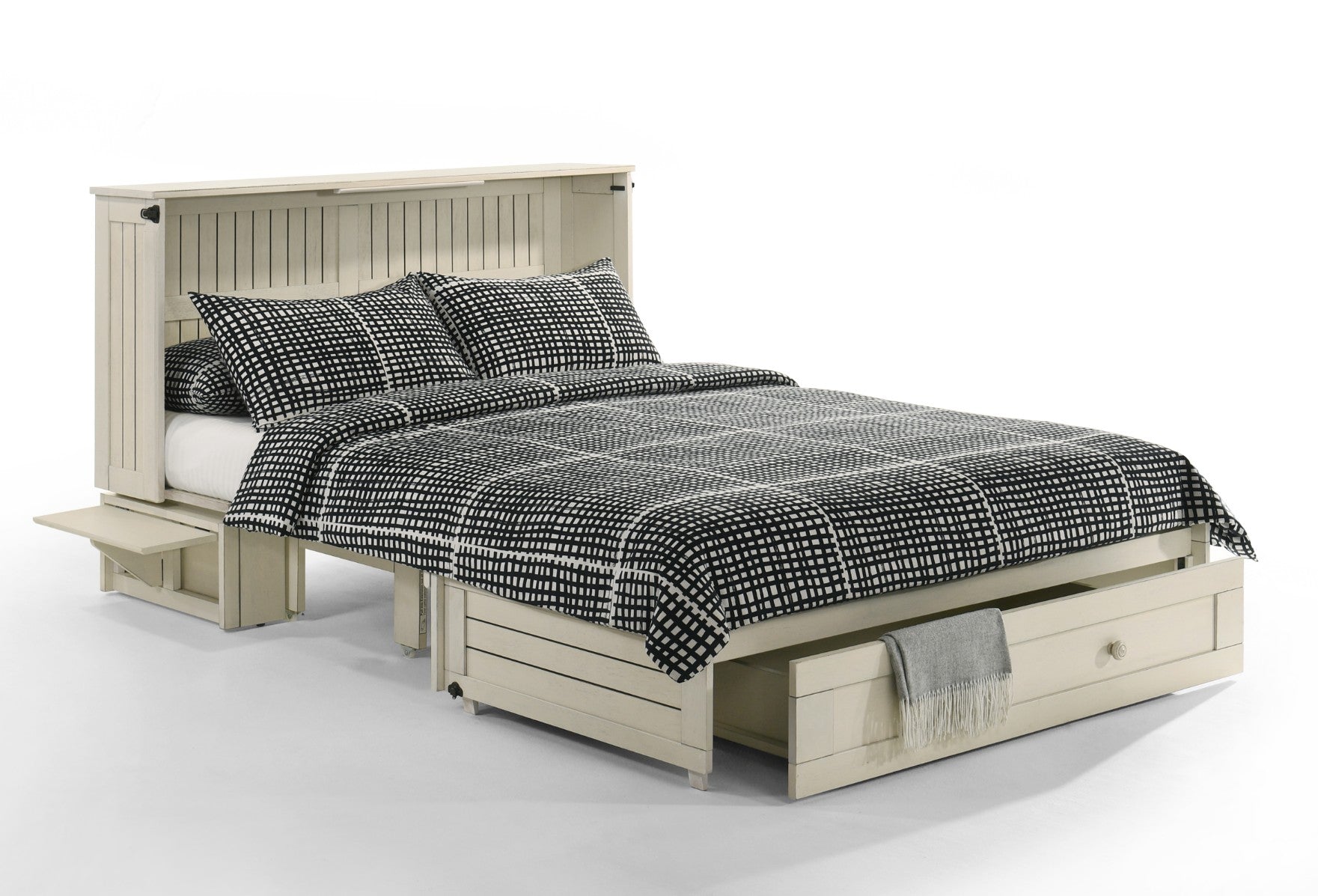 Night & Day Daisy Queen Murphy Cabinet Bed Vintage White