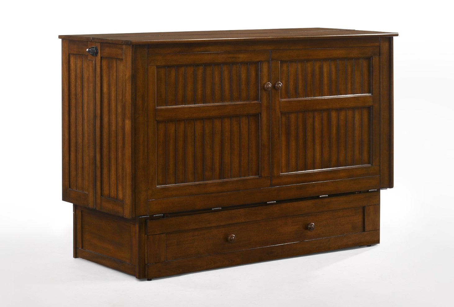 Daisy Queen Black Walnut Murphy Cabinet Bed - The Futon Store 