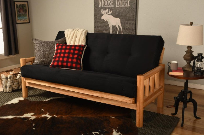KDlodgeset Lodge Full Pole Futon with Mattress - The Futon Store 