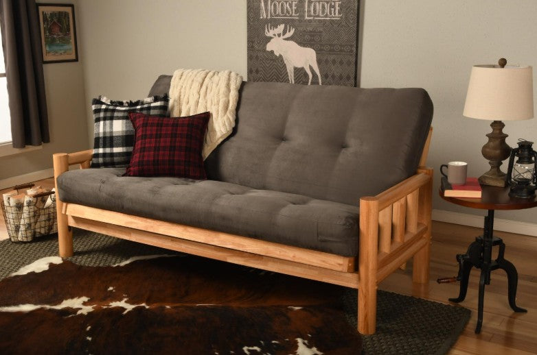 KDlodgeset Lodge Full Pole Futon with Mattress - The Futon Store 