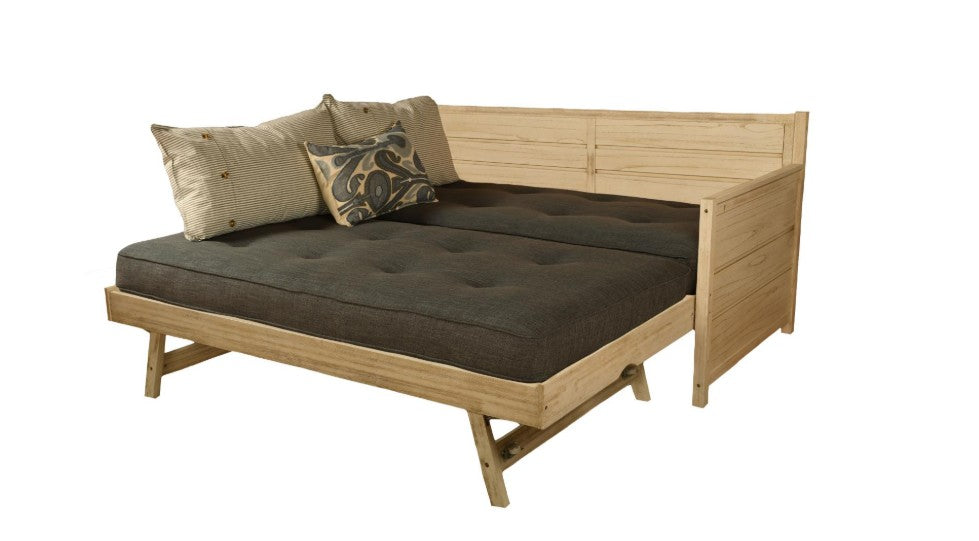 Marisa Twin Daybed & Trundle  Weathered White Finish - The Futon Store 