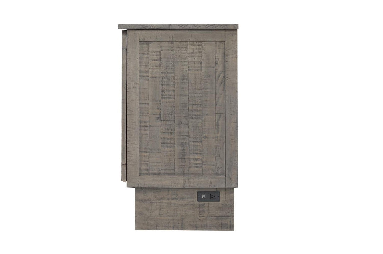 Cottage Creek Medison Queen Sleep Cabinet Bed Distressed Brown Tone Finish - The Futon Store 