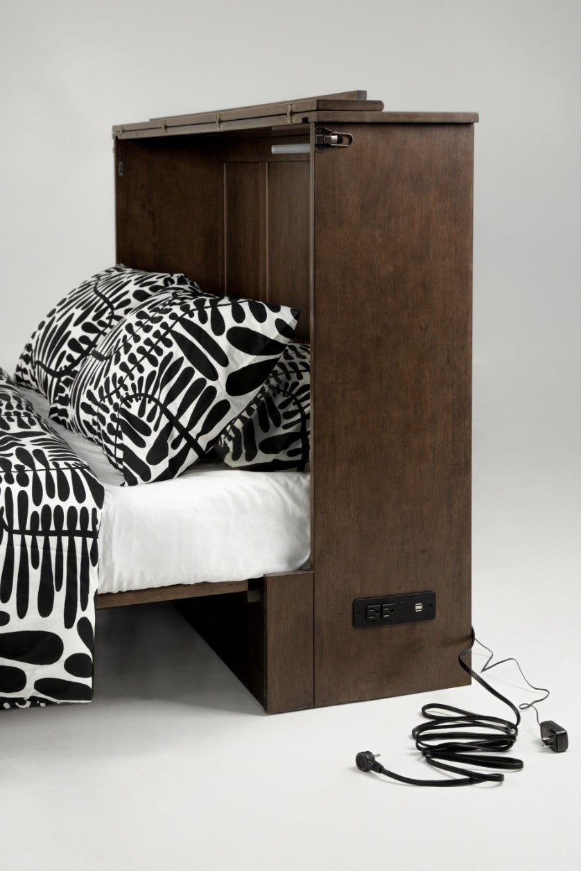 Night & Day Express Murphy Cabinet Bed Queen Normandy Finish