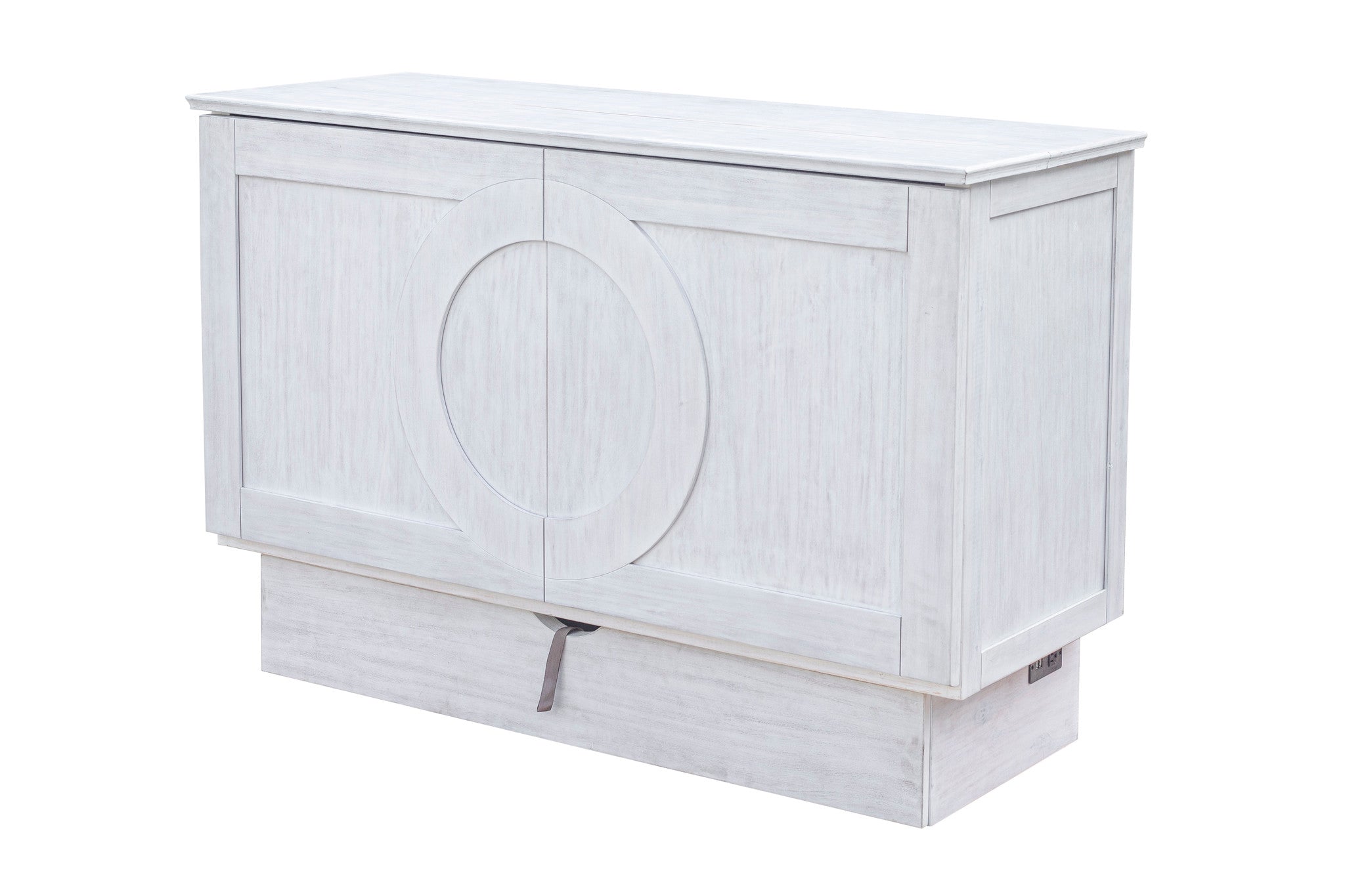 Cottage Creek Mckenzie Queen Murphy Cabinet Bed White Finish - The Futon Store 