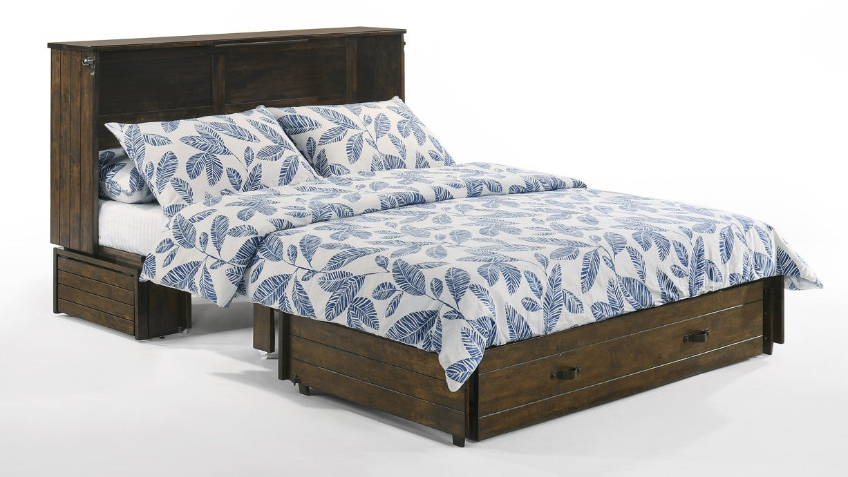 Ranchero Queen Wildwood Brown  Cabinet Bed - The Futon Store 