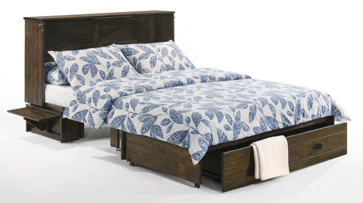 Ranchero Queen Wildwood Brown  Cabinet Bed - The Futon Store 