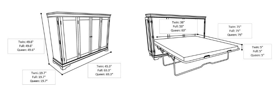 San Sebastian Cabinet Bed - The Futon Store 