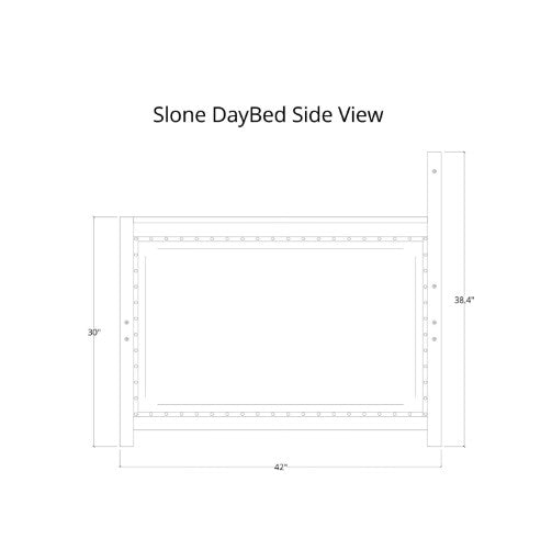 Sloane Twin Daybed with Pop-Up Trundle  Graystone Finish - The Futon Store 