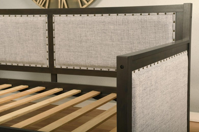 Sloane Twin Daybed with Pop-Up Trundle  Graystone Finish - The Futon Store 