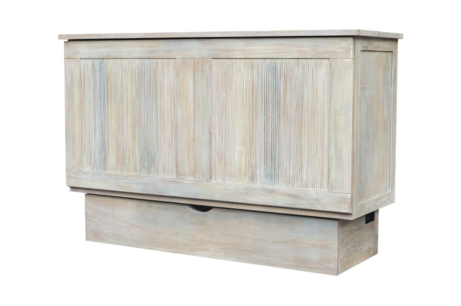 Cottage Creek Westport Queen Sleep Cabinet Bed Distressed Multi Tone Finish - The Futon Store 