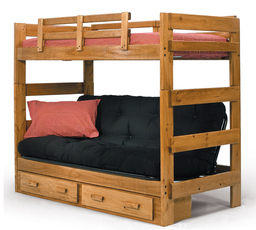 futon bunk with drawers