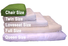 futon mattresses in different sizes