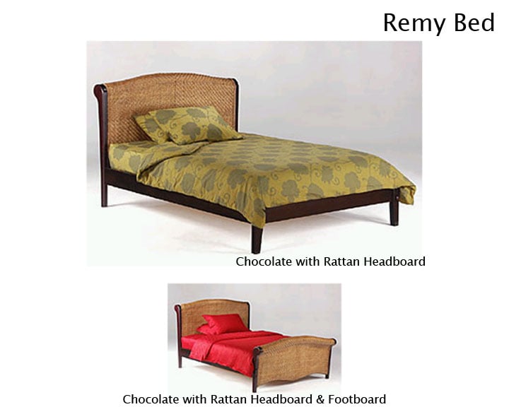 Remy Rattan Platform Bed
