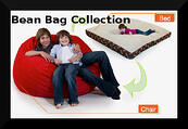 big bean bags with a bed 