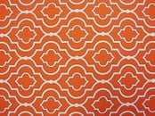 Scarlet orange colored futon cover